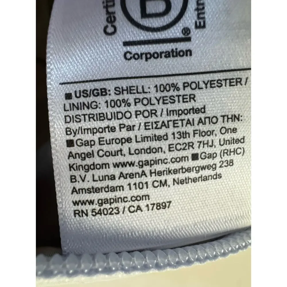 Athleta Medium All About Cosmetic Bag in Gossamer Light Pale Blue Toiletry #NE58